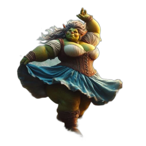 staff, dress, creature, concept art transparent PNG cut-out