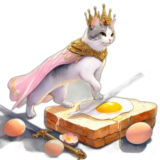 food, crown, animal, fantasy art transparent PNG cut-out