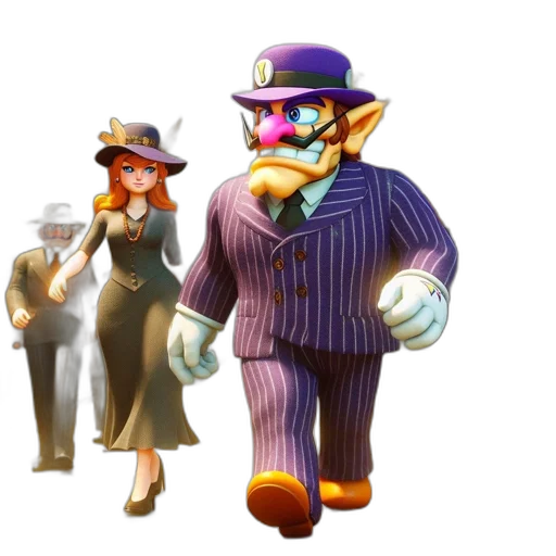 staff, hat, concept art, 3d render transparent PNG cut-out