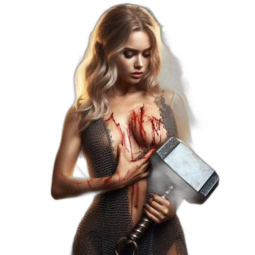 dress, weapon, staff, concept art transparent PNG cut-out