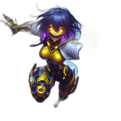 staff, robot, weapon, concept art transparent PNG cut-out
