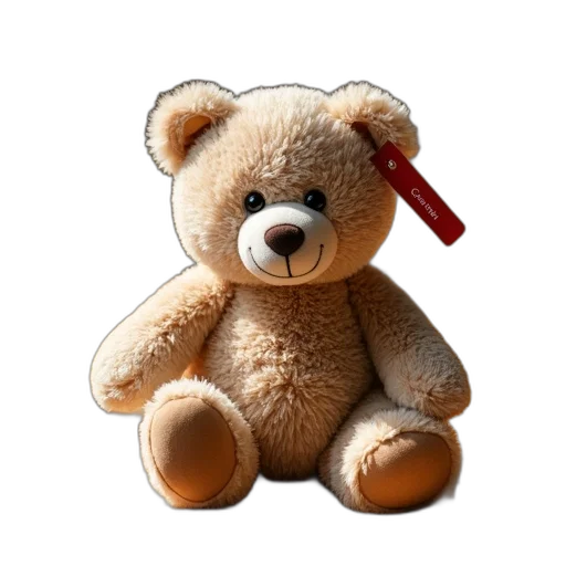 staff, photorealistic, 3d render, plush transparent PNG cut-out