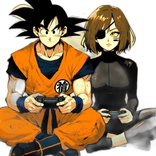 concept art, anime, pixel art, comic book art transparent PNG cut-out