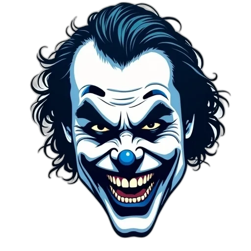face, mask, comic book art, cartoon transparent PNG cut-out
