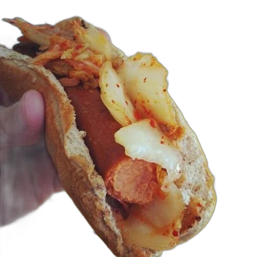 food, hot, dog, toppings transparent PNG cut-out