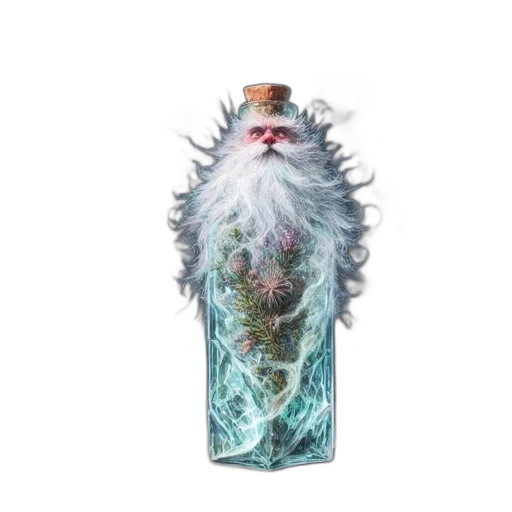bottle, creature, dress, dragon transparent PNG cut-out
