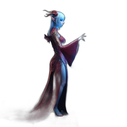 dress, staff, mask, robot transparent PNG cut-out