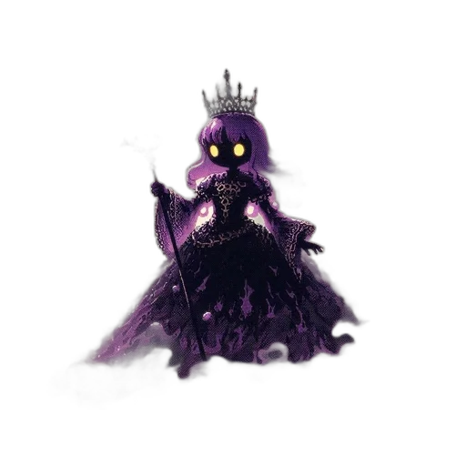 crown, dress, creature, robot transparent PNG cut-out