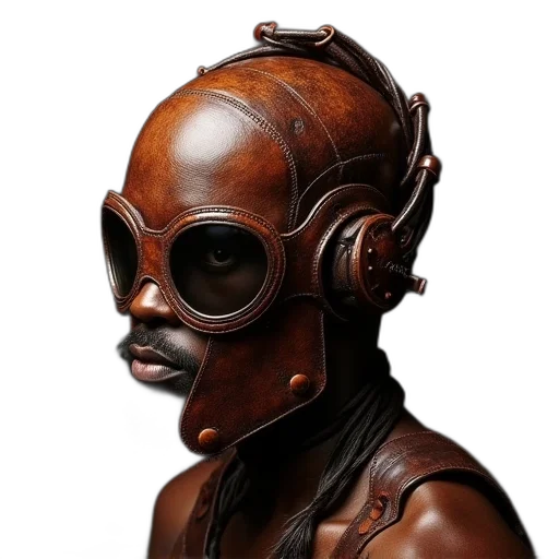 mask, robot, face, creature transparent PNG cut-out