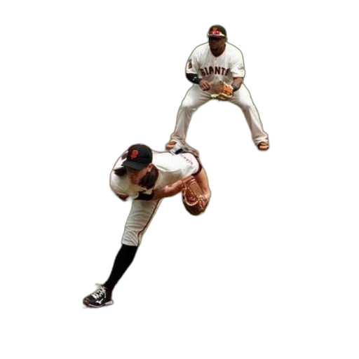 3d render, pitcher, giants, uniform transparent PNG cut-out
