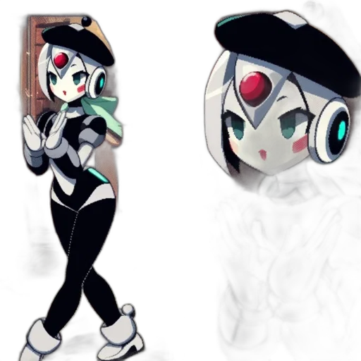 robot, mask, concept art, anime transparent PNG cut-out