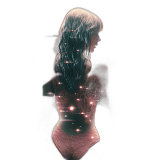 dress, hair, robot, creature transparent PNG cut-out