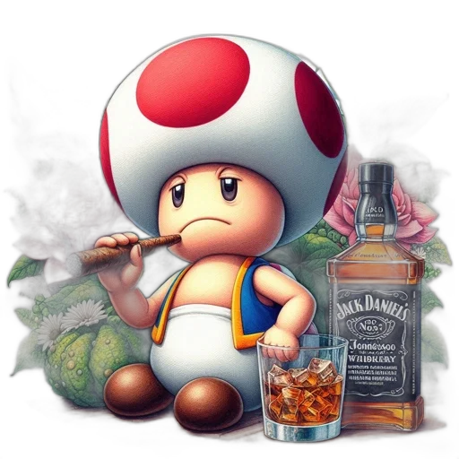 bottle, hat, concept art, pixel art transparent PNG cut-out