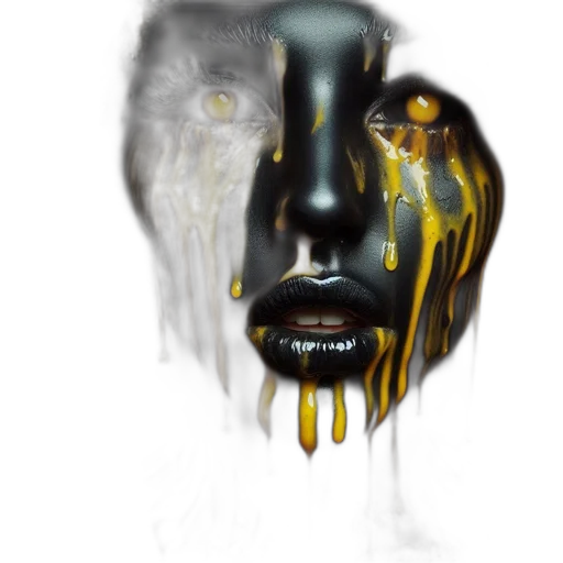 mask, face, creature, photorealistic transparent PNG cut-out