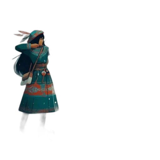 robot, dress, staff, mask transparent PNG cut-out