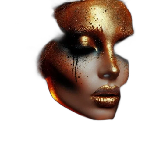 face, mask, crown, jewelry transparent PNG cut-out