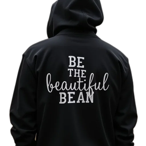 jacket, black, hoodie, reads transparent PNG cut-out
