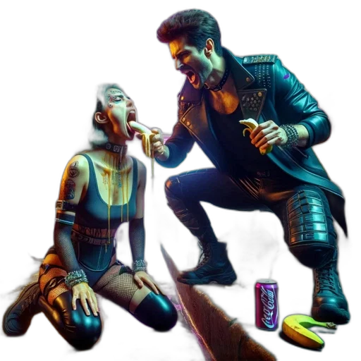 bottle, cyberpunk, concept art, pixel art transparent PNG cut-out