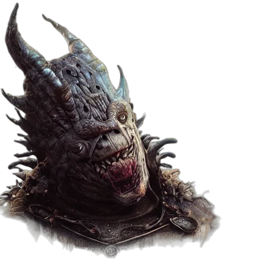 dragon, creature, mask, face transparent PNG cut-out