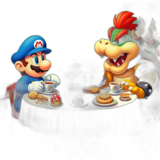 food, concept art, 3d render, pixel art transparent PNG cut-out