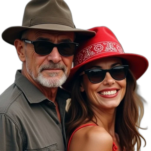 hat, photorealistic, person, wife transparent PNG cut-out