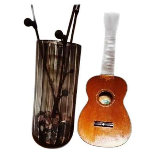 3d render, photorealistic, guitar, leans transparent PNG cut-out