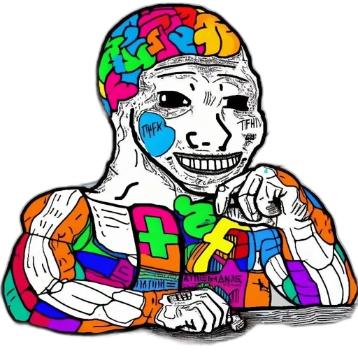 robot, face, mask, jacket transparent PNG cut-out