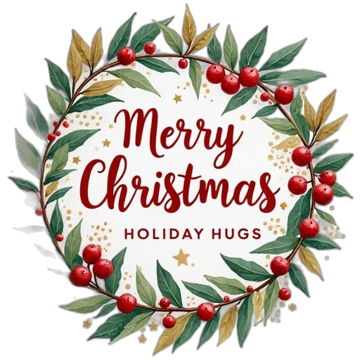 christmas, wishes, card, created transparent PNG cut-out