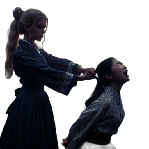 staff, hair, sword, concept art transparent PNG cut-out