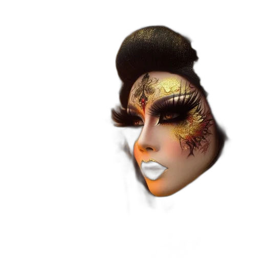 mask, face, hair, creature transparent PNG cut-out