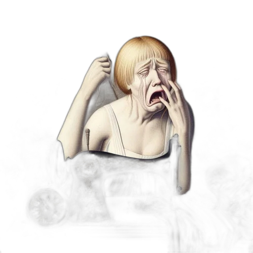 face, mask, creature, concept art transparent PNG cut-out