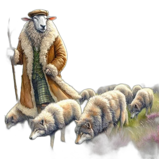 animal, concept art, fantasy art, watercolor transparent PNG cut-out