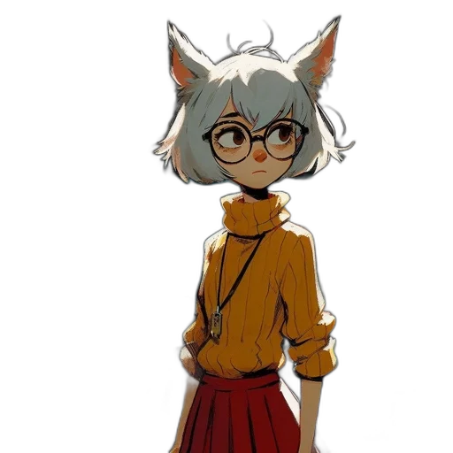 staff, jacket, animal, dress transparent PNG cut-out
