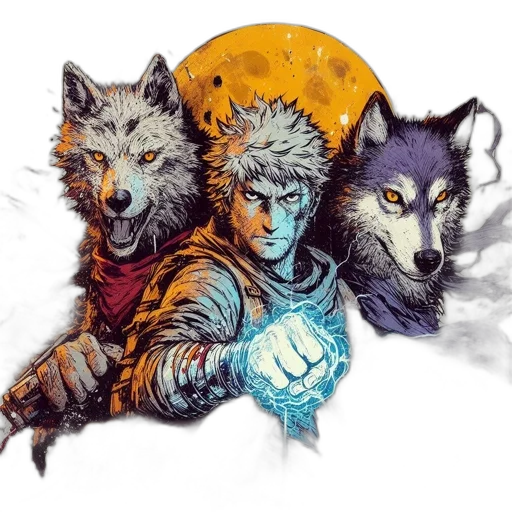 fantasy art, concept art, comic book art, watercolor transparent PNG cut-out