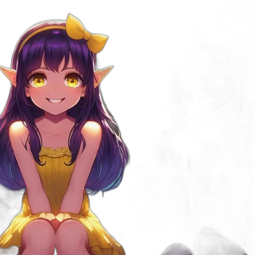 dress, crown, staff, creature transparent PNG cut-out