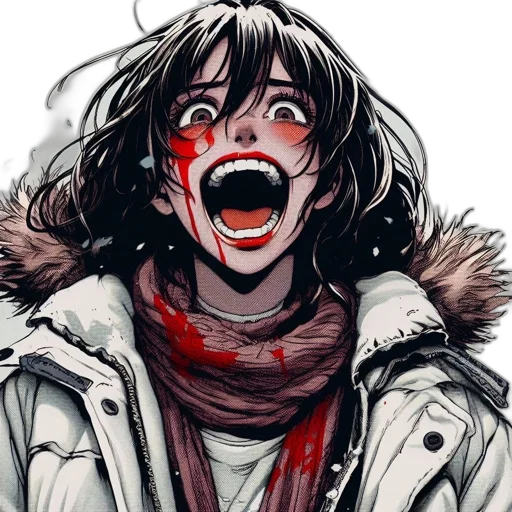 face, comic book art, concept art, anime transparent PNG cut-out
