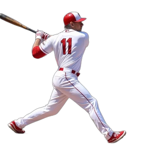 concept art, photorealistic, baseball, player transparent PNG cut-out