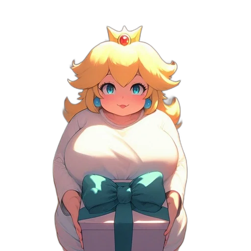 crown, dress, creature, staff transparent PNG cut-out