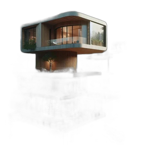 building, furniture, 3d render, concept art transparent PNG cut-out