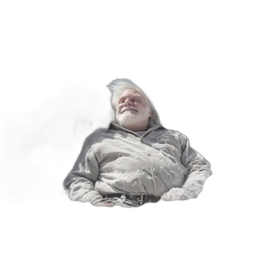 jacket, creature, mask, staff transparent PNG cut-out