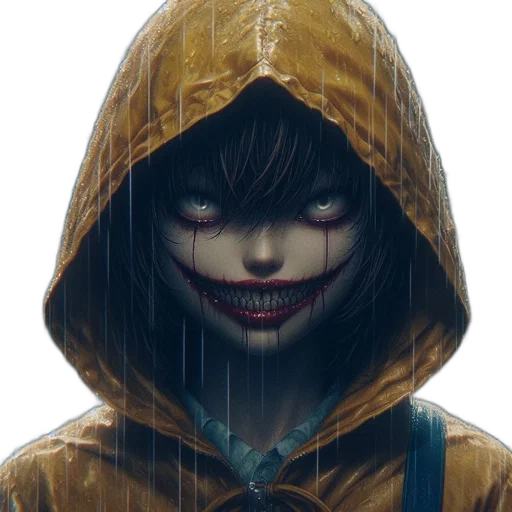 face, jacket, mask, creature transparent PNG cut-out