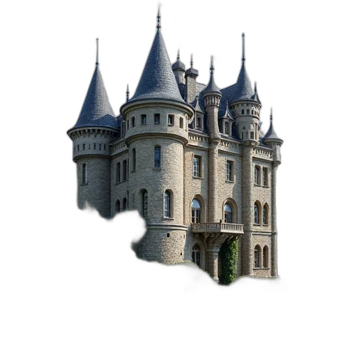 crown, building, 3d render, concept art transparent PNG cut-out