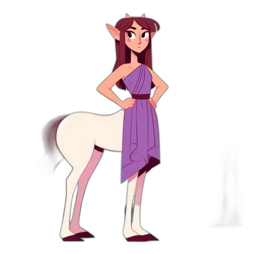 dress, staff, animal, creature transparent PNG cut-out