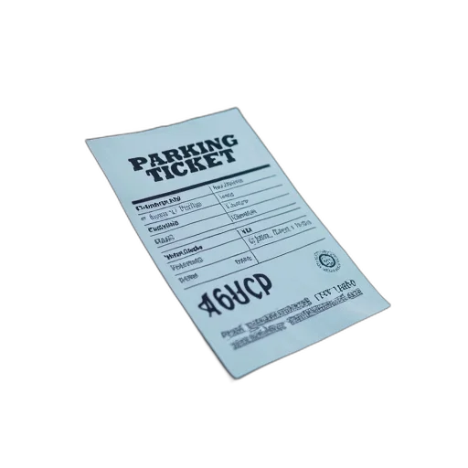 parking, ticket, attached, windscreen transparent PNG cut-out