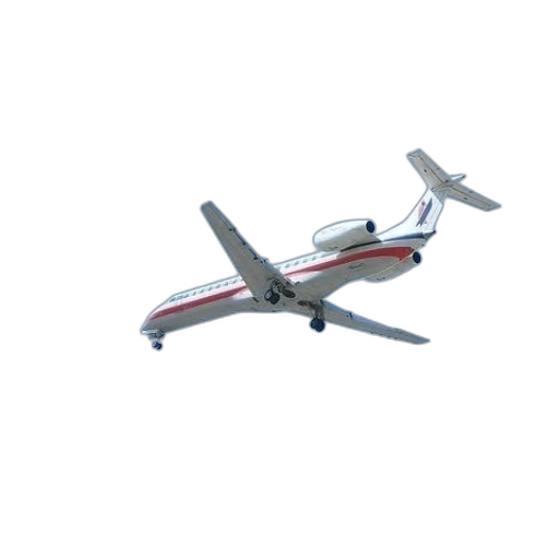 3d render, photorealistic, white, airplane transparent PNG cut-out
