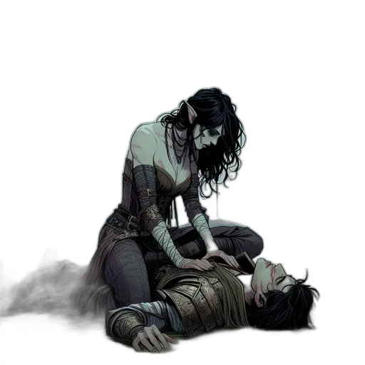 concept art, comic book art, fantasy art, pixel art transparent PNG cut-out