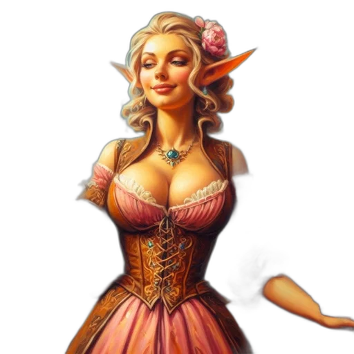 dress, fantasy art, pixel art, concept art transparent PNG cut-out