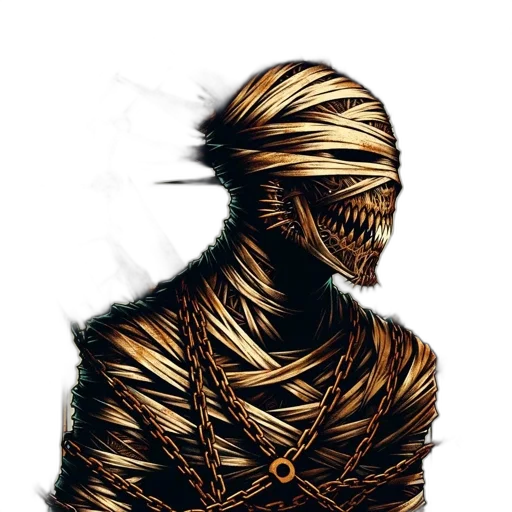 mask, face, creature, staff transparent PNG cut-out