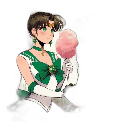 staff, weapon, flower, vaporwave transparent PNG cut-out