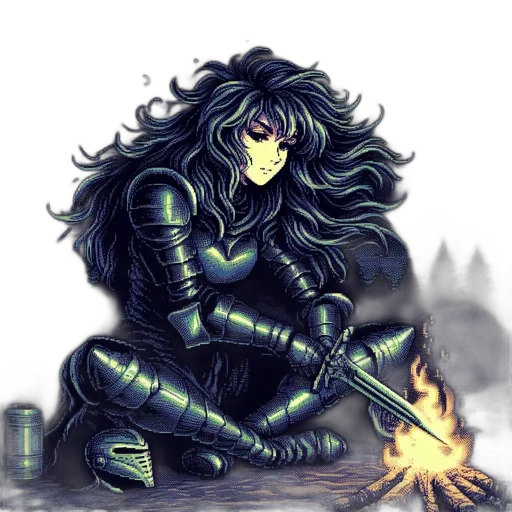 fantasy art, concept art, comic book art, pixel art transparent PNG cut-out